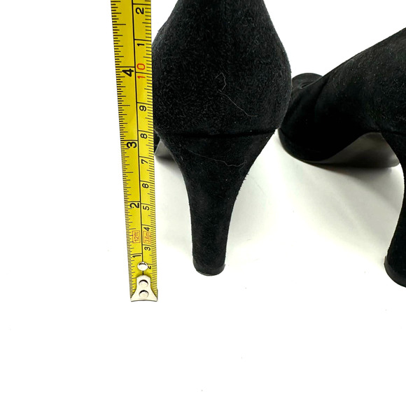 Stuart Weitzman size 8 black suede heels JW408932 M width - Picture 8 of 9